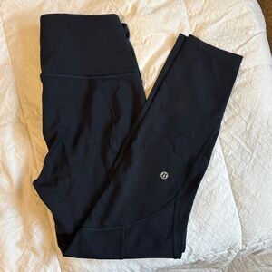 lululemon athletica navy crop Leggings